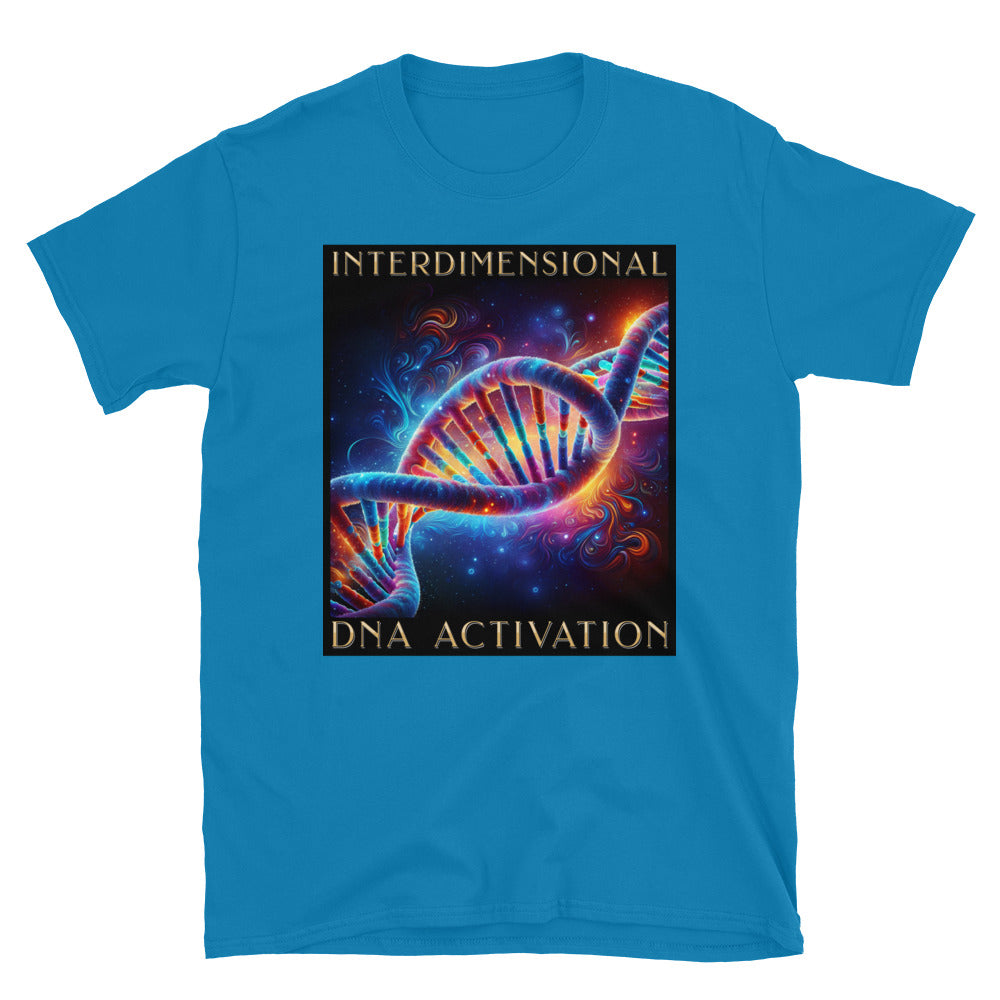 Interdimensional DNA Activation TShirt - Sapphire Color - https://ascensionemporium.net